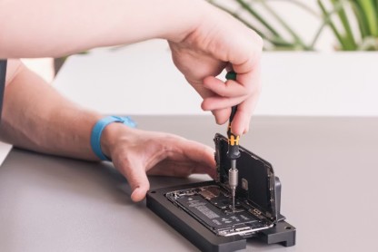 Atelier de réparation de smartphones